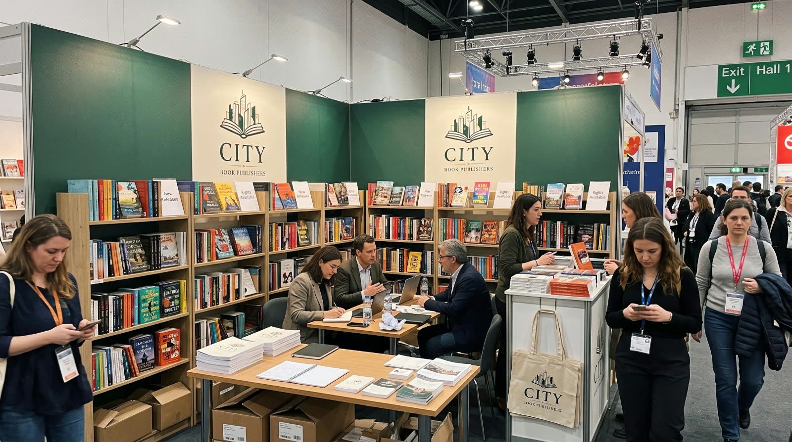 City Book Publishers stand at a book fair