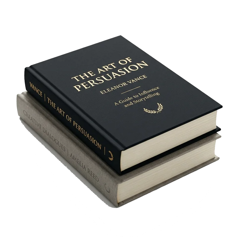 Hardcover book mock-up