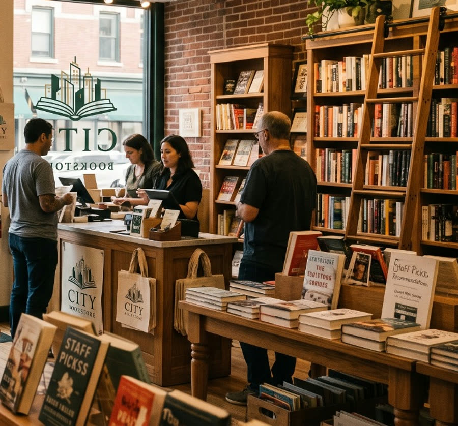 City Bookstore checkout counter